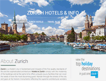 Tablet Screenshot of hotelzurich.org